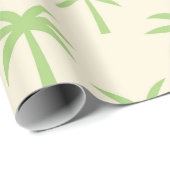 Groene tropische palmbomen patroon cadeaupapier (Rol Hoek)