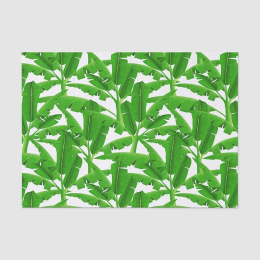 Groene tropische palmbomen tissuepapier (Voorkant)