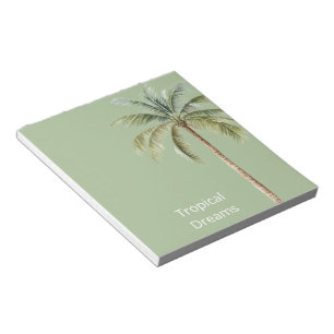 Groene Tropische Palmboom Notitieblok