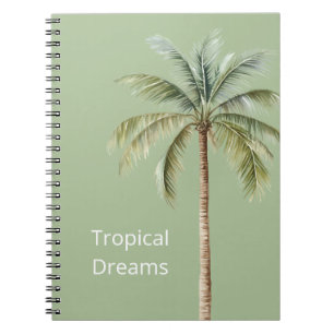 Groene Tropische Palmboom Notitieboek
