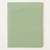 Groene Tropische Palmboom Planner (Achterkant)