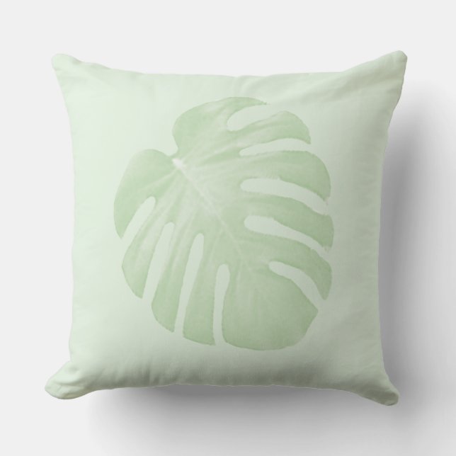 Groene Tropische Pillow Buitenkussen (Voorkant)