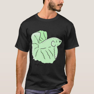 Groene tropische vis t-shirt