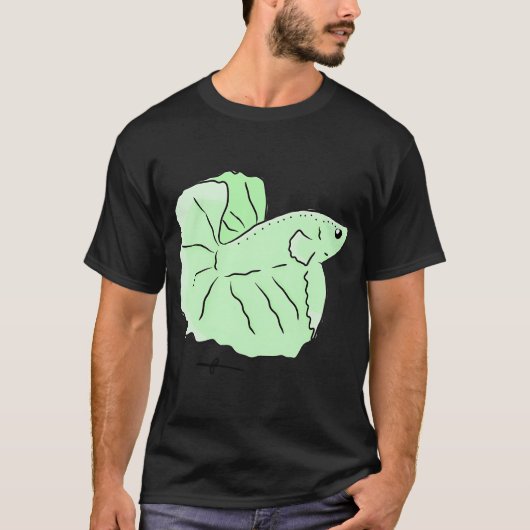 Groene tropische vis t-shirt (Voorkant)