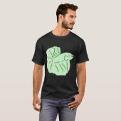 Groene tropische vis t-shirt (Voorkant volledig)