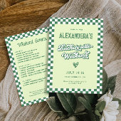 Groene tropische vrijgezellenfeest kaart