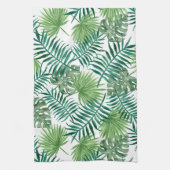 Groene Tropische zomer Exotic Botanic Palm Leaves Theedoek (Verticaal)