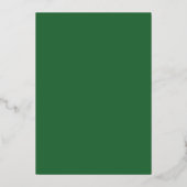 Groene Trouw Echt Goud Folie Uitnodiging (Achterkant)