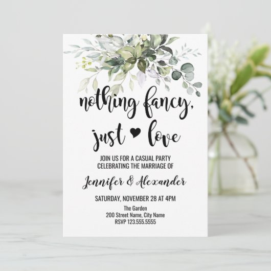 Groene trouwreceptie kaart (Staand voorkant)