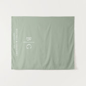 Groene trouwtafel loper decoratie bord wandkleed (Voorkant (horizontaal))