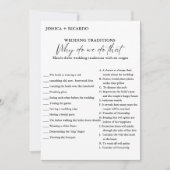 Groene trouwtraditie bruidsfeest spelkaart aankondiging (Voorkant)