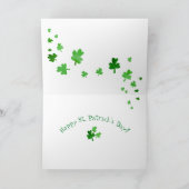 Groene Truck St. Patrick's Day Kaart (Binnen)