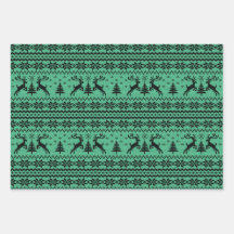 Groene trui rendier Kerstmis