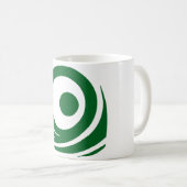 Groene tsunami golven icoon Koffie Mok (Voorkant rechts)