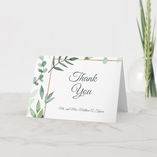 Groene Tuin Bedankbriefjes Bedankkaart (Voorkant)