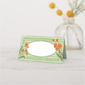 Groene Tuin Bevallig Whimsical Handgetekende Sinaa Plaatskaartje (Voorkant)