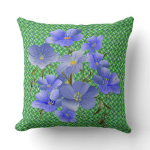 Groene Tuin Blauwe lelies Moderne Chic Kussenhoeve