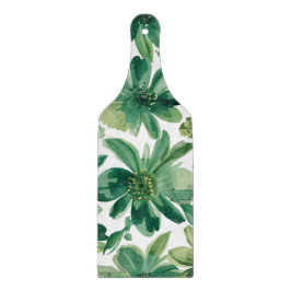 Groene Tuin Bloem Botanische Aquarel Schildering Snijplank