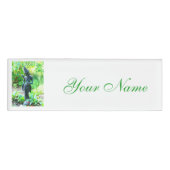 groene tuin boeddha naambadge (Voorkant)