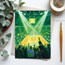 Groene Tuin Boston Basketbal Aquarel