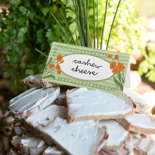 Groene Tuin Charmerend Whimsical Handgetekende Sin Plaatskaartje