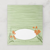 Groene Tuin Charmerend Whimsical Handgetekende Sin Plaatskaartje (Buitenkant ongevouwen)