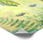 Groene Tuin Fee Fantasie Kunstprint Poster (Hoek)