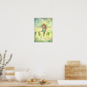 Groene Tuin Fee Fantasie Kunstprint Poster (Keuken)