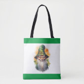 Groene Tuin Gnome 3 Tote Bag (Voorkant)