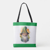 Groene Tuin Gnome 3 Tote Bag (Achterkant)