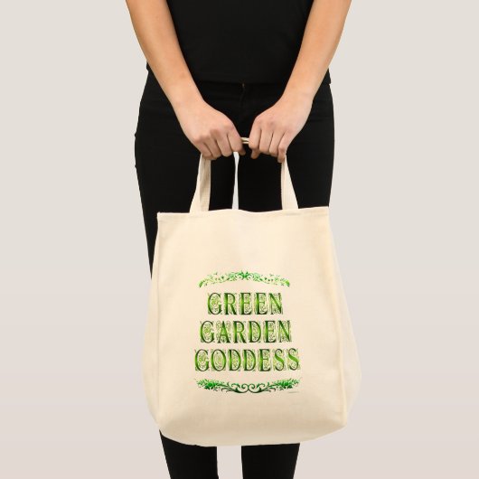Groene Tuin Godin Gezegde Canvas tas (Voorkant (product))