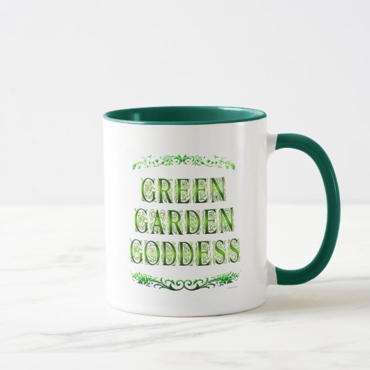 Groene Tuin Godin Gezegde Koffie Mok (Rechts)