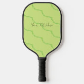 Groene tuin pickleball paddle (Voorkant)