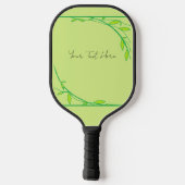 Groene tuin pickleball paddle (Achterkant)