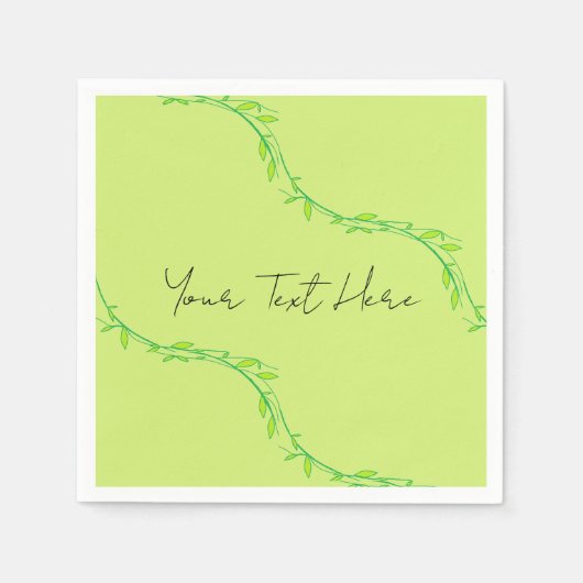 Groene tuin servet (Voorkant)