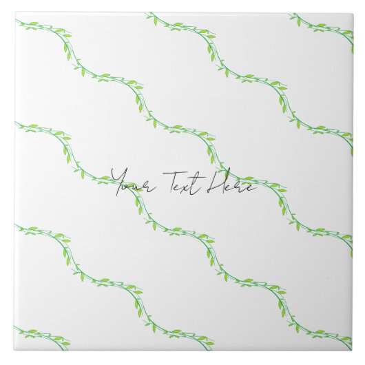 Groene tuin tegeltje (Voorkant)