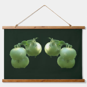 Groene Tuin Tomaten Natuur Abstract Hangend Wandkleed