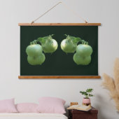 Groene Tuin Tomaten Natuur Abstract Hangend Wandkleed (Slaapkamer)