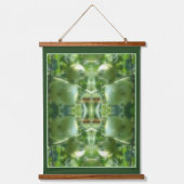 Groene Tuin Tomaten Natuur Abstract Hangend Wandkleed (Voorkant)