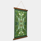 Groene Tuin Tomaten Natuur Abstract Hangend Wandkleed (Gebogen)