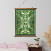 Groene Tuin Tomaten Natuur Abstract Hangend Wandkleed (Slaapkamer)