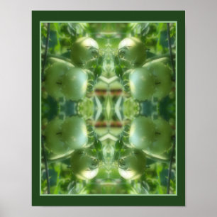 Groene Tuin Tomaten Natuur Abstract Poster