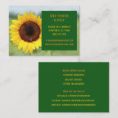 Groene tuinarchitect tuinarchitect Bloemist Zonneb Visitekaartje (Voorkant / Achterkant)