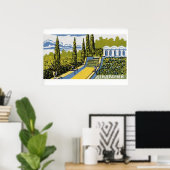 Groene Tuinen - Luciferdoosje Print - Esthetische (Thuiskantoor)