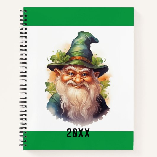 Groene Tuinkabouter Notitieboek (Voorkant)