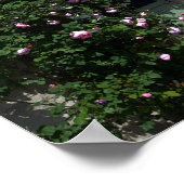 Groene tuinpoort met bank poster (Hoek)