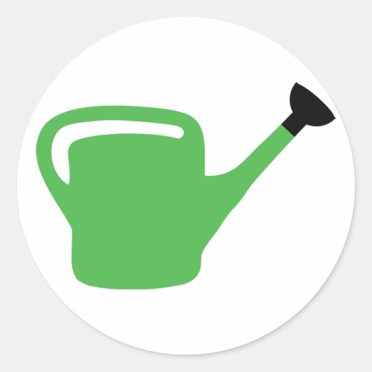 groene tuinriem ronde sticker (Voorkant)