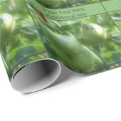 Groene tuintomaten op wijn op maat cadeaupapier (Rol Hoek)