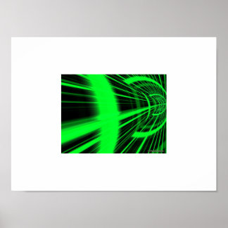 Groene tunnel poster
