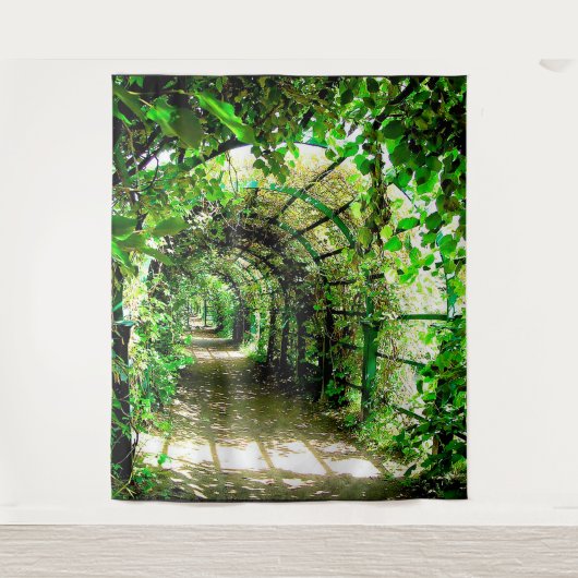 Groene Tunnels Fotobackdrop Tapijt Wandkleed (Voorkant)